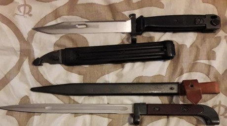   CAMBIADAS  

Cambio/vendo estas 2 bayonetas
En la foto que salen las 2:
la de abajo, uno de los primeros 21