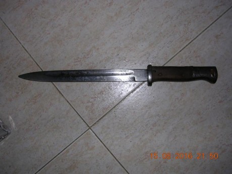 Estoy interesado en bayoneta para mauser 43. Ni siquiera es necesario que esté en perfecto estado, también 11