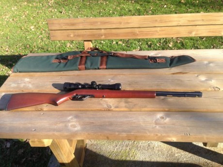 Se vende:
- Carabina semiautomática Marlin 60 calibre 22 L.R. +
- Visor Barska Plinker 3-9x32.  +
- Seguro 00