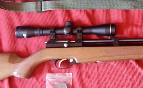 Vendo carabina PCP marca ONIX modelo KRON MULTITIRO del 4,5 con un cargador multitiro adicional, y visor 00