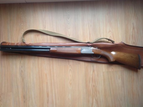 Vendo escopeta marca LANBER, cañones de 70cm, 5 polichokes, expulsora, extractora y selector de tiro.
Tiene 01