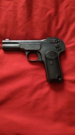 Vendo pistola FN 7,65 guiada en f. Totalmente original, números coincidentes en perfecto estado de uso. 00