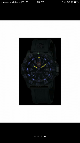 Reloj estilo militar, agujas y dial en tritio, brilla con luz propia en la oscuridad. Está muy bien cuidado 20