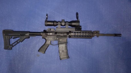 Vendo Astra Stg 4 Carbine cal .222 de 14.5" de cañón. Viene con lo siguiente: 3 cargadores de 30 50