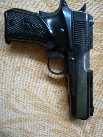 vendo pistola Llama del calibre 9 corto, va con tres cargadores y una caja de municion. Precio 100€ 00