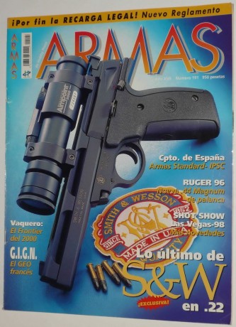   Dispongo de un lote de 38 revistas de "ARMAS" en perfecto estado y las cambiaria por unos 40