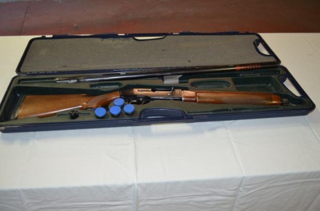Vendo semiautomatica Beretta 303 con 5 polichokes
Está impecable con su maleta pido por ella 300 euros 02