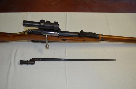 Vento el mosin con todos sus numeros coincidentes su visor original y su bayoneta tambien con su numero
Esta 10