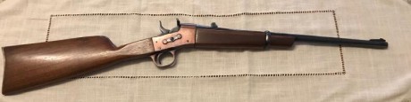 Vendo carabina Rolling Block STAR de Bonifacio Echebarria, modelo es el RB, la longitud del cańon es de 02