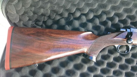 Vendo Ruger M77 458 WM en un estado inmejorable. 
Maderas al aceite con puntal y pistolete en ébano. 
Precio 12
