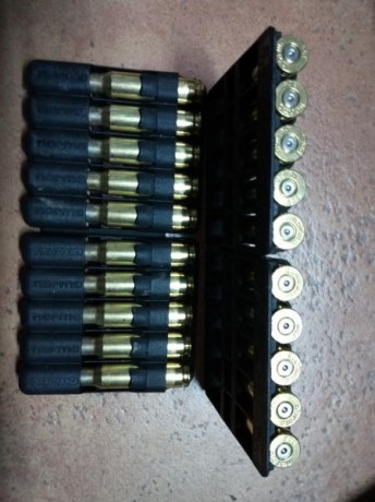Se venden  vainas del calibre 308, de la marca norma, todas ellas con un solo disparo  realizado con un 01