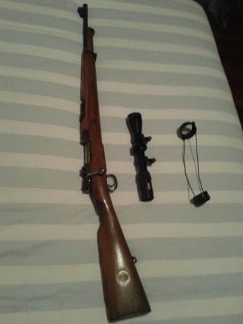 Vendo fusil Mauser sueco modelo corto para caza o tiro históricas militares el rifle esta en huesca el 42