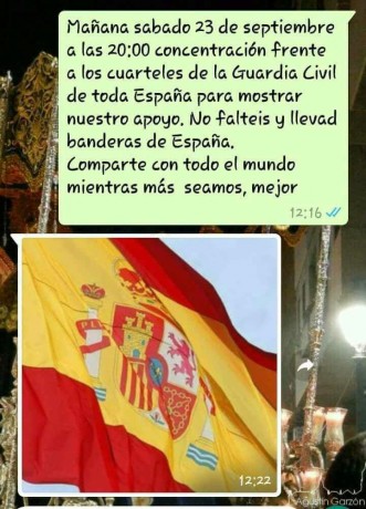¿No es decepcionante que, con la que está cayendo, no se convoquen manifestaciones/concentraciones para 70