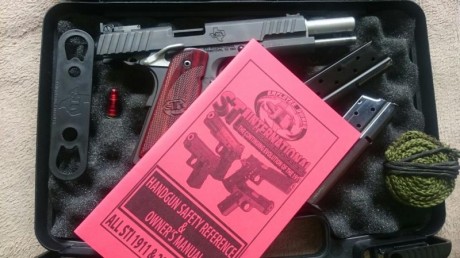 Se vende STI Trojan de 5 pulgadas 9mm,

Snake bore para cañon de 9mm
2 cargadores
Tiene punto de fibra 02