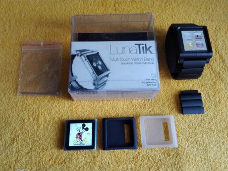 VENDO Apple iPod nano 6th Generación 16 GB + LunaTik Multi-Touch Watch Kit de aluminio.

Convierte el 00