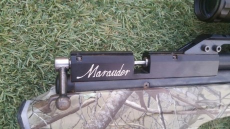 Vendo preciosa PCP Marauder .20 modificada con culata serigrafiada camuflaje y silenciador lobo. Recién 00