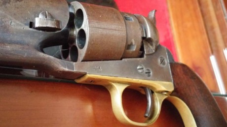 Hola a todos:
Vendo mi Colt Army 1860 original de destino militar y fabricado en el año 1863. Muestro 70