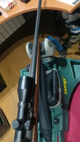 hola compañeros visto que no cambio los rifle por lo que quiero los saco a la venta

ruger 77 338 con 21