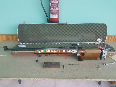 Hola!! 

Vendo carabina Match 54, con accesorios para la modalidad de tendido (rabera de 3 posiciones 00