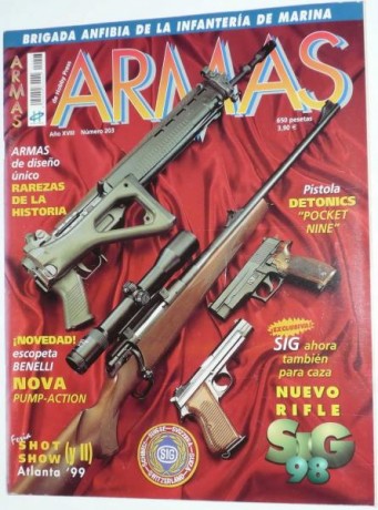   Dispongo de un lote de 38 revistas de "ARMAS" en perfecto estado y las cambiaria por unos 160