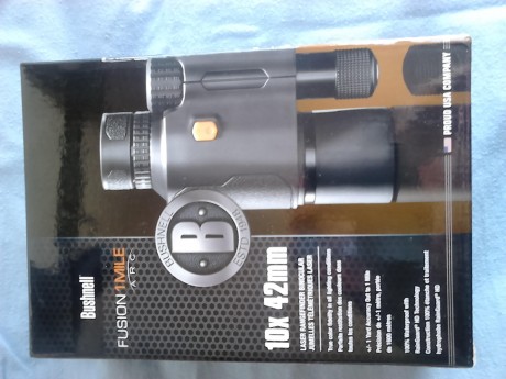 Cambio prismáticos con telémetro Bushnell 1 Mile Fusion 10X42 con ARC hasta 1450 metros. Sólo dos recechos, 01