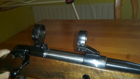 Vendo bases y anillas de 30 montado en rifle voere titan ll valido para mayoría de rifles 13mm y 23mm 00