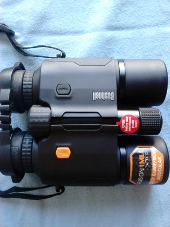 Cambio prismáticos con telémetro Bushnell 1 Mile Fusion 10X42 con ARC hasta 1450 metros. Sólo dos recechos, 11