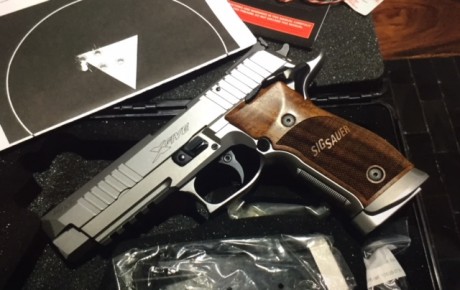 Pistola NUEVA SIG SAUER X FIVE CLASSIC, calibre 9mm, esta en rodaje, solo  150 disparos aprox., comprada 02