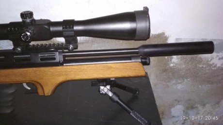 Vendo cometa Orión bp en perfecto estado la entregaría con moderador y bípode. El motivo de la venta es 02