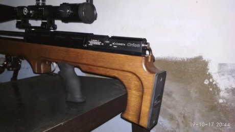 Vendo cometa Orión bp en perfecto estado la entregaría con moderador y bípode. El motivo de la venta es 11