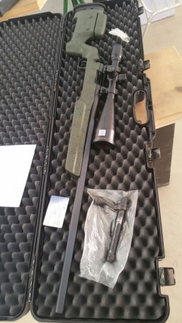 Un muy buen amigo, vende rifle con no más de 150 disparos, tiene 4 años en perfecto estado.

Rifle Remington 02