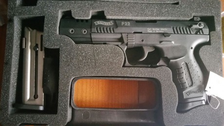 Vendo walther p22 en perfecto estado, esta como nueva, con maletín y dos cargadores.
Necesidad de espacio 11