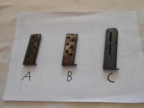 saludos:pongo a la venta estos cargadores que paso a describir;cargador A ,6,35 que tiene la particularidad 00