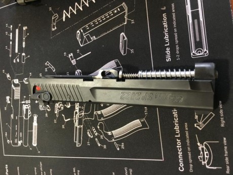 Hola vendo mi Sig Sauer Sp 2022 del 9 mm parabellum con 200 cartuchos tirados, está impoluta y va fenomenal, 00
