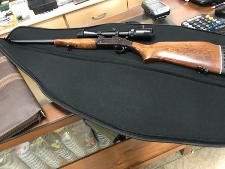 Vendo monotiro calibre 243, en excelente estado. Es desmontable, con visor y funda. Lo vendo por falta 22