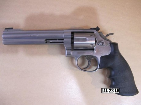 Vendo revolver smith and wesson de 6" perfectisimo estado solo para pruebas balísticas precio 350 00