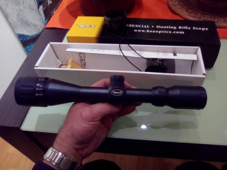 Hola vendo bsa 3_9x40 con paralelaje frontal nunca se ha utilizado está en Burgos 60 euros envío peninsular 10