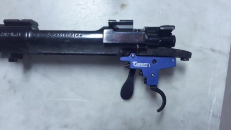 Hola

Acabo de pillar un Santa Barbara Modelo A en 8x57 IS ( ya tenía ganas) y quiero montarle un disparador 21