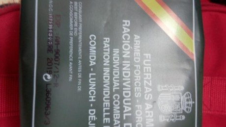 Quien quiera todas, hago buena rebaja
Vendo raciones de combate, 10 en total, 3 desayunos y 7 comidas, 02