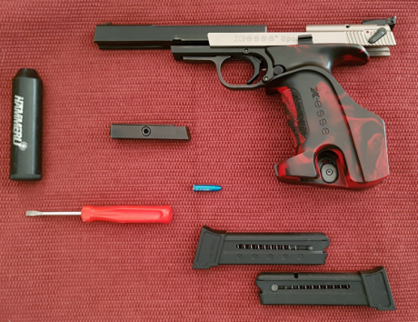   Vendo en Madrid (IA del Escorial) esta Hämmerli X-Esse Sport cal.22LR guiada "F". Contrapeso 01