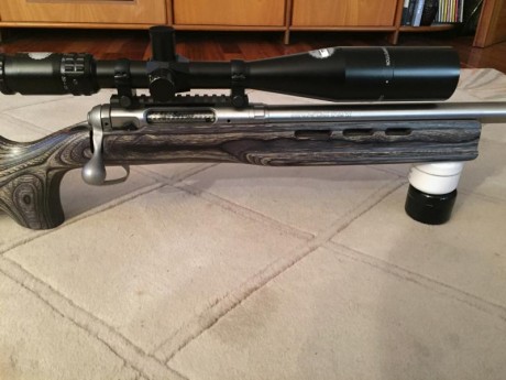 Por falta de uso vendo este rifle que esta como nuevo muy pocos tiros.
calibre 6br 30 pulgadas de cañon 01
