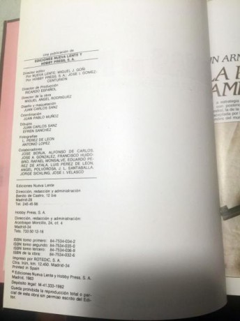 Titulo: Armas de Fuego - Ligeras, deportivas y militares
Tomos: 3
Páginas: 854
Editorial: Ediciones Nueva 11