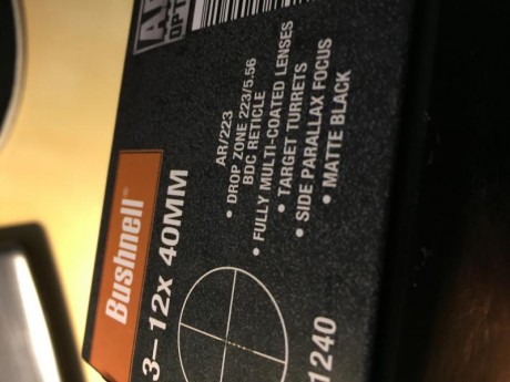 Se vende visor bushnell Ar original 3-12x40.

Perfecto estado, solo unas pequeñas marcas de haber estado 00