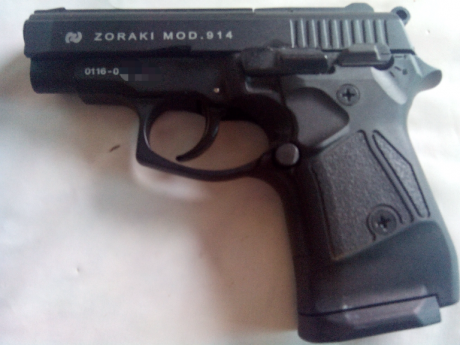 Vendo pistola detonadora o comúnmente llamada de fogueo, Marca Zoraki modelo 914 , de fabricación Turka, 70