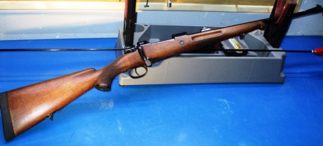 Vendo mi rifle Santa Barbara modelo A.

La madera ha sido desprovista del barniz original y se ha tratado 41