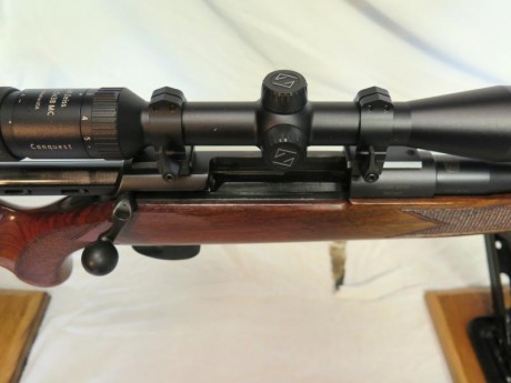 VENDO rifle de caza MAUSER-WERKE, calibre 30.06, cerrojo rectilíneo, con mira telescópica de batida CARL 00