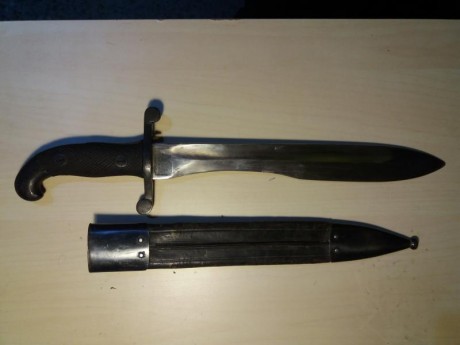 Machete 1907 en buen estado como se aprecia en las fotos
Precio 160€ gastos incluidos 01