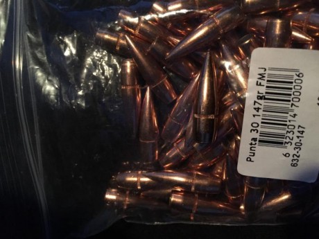 Buenas he comprado unas puntas de calibre .30 147 gn FMJ Armscor para hacer cartuchos para el Cetme c, 10