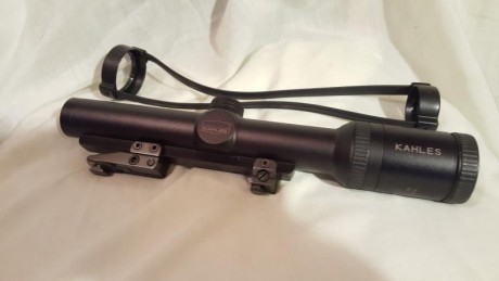 Vendovisor kahles 1.1-4x24 c sr (carril) con monturas apel y tapas entrego funda transporte. Visor en 00