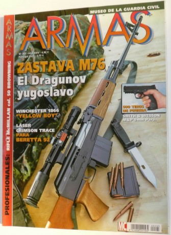   Dispongo de un lote de 38 revistas de "ARMAS" en perfecto estado y las cambiaria por unos 20